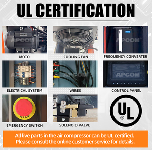Compresores de Aire de Tornillo Rotativo de Velocidad Fija Industriales de 2.2kw, 3.7kw, 4kw, 5.5kw, 7.5kw, 11kw, 15kw, 22kw, 7bar, 8bar, 10bar, Larga Vida Útil - Product Image 6