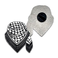 Badge magnétique personnalisé en métal doux émaillé plaqué or, livraison rapide, style sportif Palestine pour