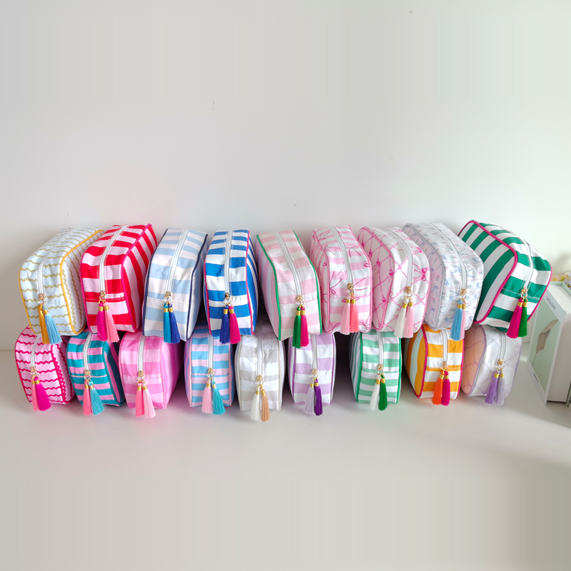 custom zebra cosmetic bag