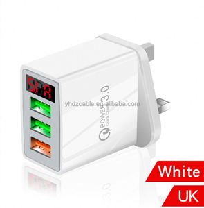 3USB digital fast charger QC3.0 multi-port charging head EU US UK 5V5.1A travel adapter for Apple Huawei Samsung - Product Image 5
