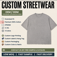 T-shirt FOG pour homme en coton 100% pur, coupe ample, poids lourd, 275 g, design américain de haute qualité
