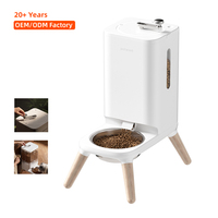 Distributeur automatique de nourriture pour chiens Petwant, moderne et robuste, pour chiens de taille moyenne à grande (22L), grande capacité, bol pour animaux de compagnie