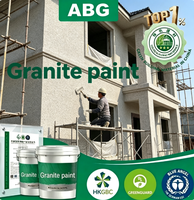 Revêtement mural auto-nettoyant en granit avec grains minéraux, revêtement mural liquide en granit pour les façades extérieures d'hôtels
