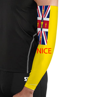 Manchon de bras personnalisé avec drapeau national de Montserrat, couvre-bras élastique pour le cyclisme, la pêche, la randonnée, l'école, le quotidien et les trajets en ville