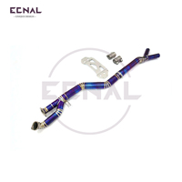 Ecnal pour 2021 + Bmw G80 G82 M3 M4 S58 3.0T 89mm Titanium High Flow Quality Middle Pipe Tuyau d'échappement pour voitures