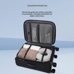 Arctic Hunter Valise Trolley Polyester Haute Qualite Bagage <strong>Voyage</strong> 4 Roues Durable Separation Humide Seche 18 24 28 Pouces - Product Image 3