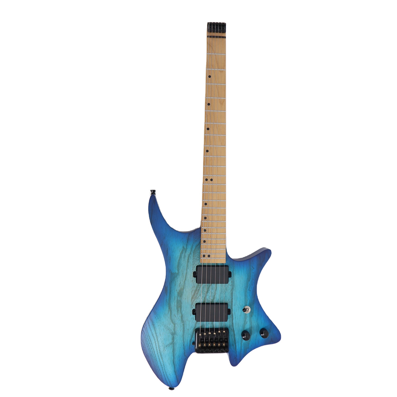 ヘッドレスギター6弦ハムバッカーピックアップ24フレットカスタム右手