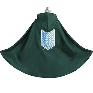Costume de cosplay Halloween L'<span class=keywords><strong>Attaque</strong></span> <span class=keywords><strong>des</strong></span> <span class=keywords><strong>Titans</strong></span> : Cape de Capitaine <span class=keywords><strong>des</strong></span> Ailes de la Liberté du Corps d'exploration - Polyester Unisexe Adulte - Product Image 1