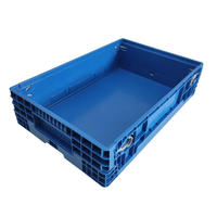Bacs de déménagement pliables et empilables en plastique robuste avec couvercle à clipser – Conteneurs pliables et rétractables pour le transport en vrac – Vente en gros