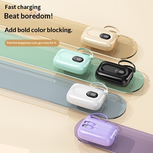 Nuevo cargador portátil mini de 10000mAh con cable integrado en forma de huevo y carga rápida. - Product Image 2
