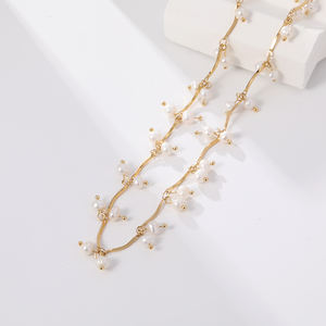 Collier tendance de luxe en acier inoxydable plaqué or, ensemble de bijoux personnalisés pour femmes - Product Image 4