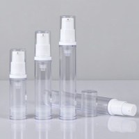 Flacon pulvérisateur sans air transparent de 5 ml, 10 ml, 12 ml, 15 ml, 20 ml, mini atomiseur, emballage pour soins de la peau, acrylique