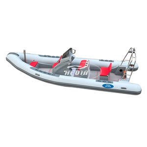 Hedia CE 22ft Rib 660T Fiberglass Inflatable Rib Boat Inflatable Raft Boat <strong>Tonado</strong> Floating Boat Wholesale - Product Image 3