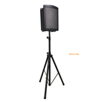 Trépied portable K-306LB-1, robuste, capacité 50 kg, hauteur 160,5-266,4 cm, en aluminium/métal, avec pied flexible en caoutchouc/plastique