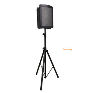 Support d'enceinte professionnel noir en aluminium/métal, design portable, trépied robuste, capacité 50 kg, hauteur 160,5-266,4 cm, modèle K-306LB-1 - Product Image 5