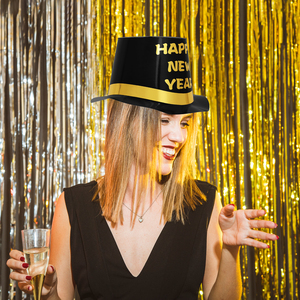 Chapeaux de Nouvel An Argent Noir et Or, 48 Pièces, Chapeaux de Noise Makers 2025, Cadeaux de Fête du Nouvel An, 2025 - Product Image 3