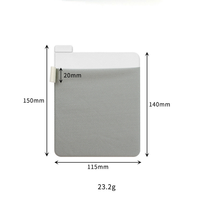 Sac de rangement arrière auto-adhésif pour ordinateur portable Sac de rangement pour accessoires d'ordinateur portable
