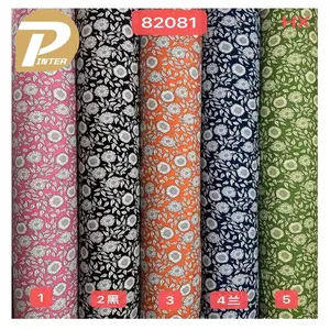 Patrón floral de flores pequeñas ODM/OEM 30s 100% Tela estampada de rayón hilado