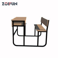 Meubles scolaires ZOIFUN, gouvernement du Moyen-Orient, pupitre double pour élèves