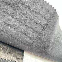Tissu en cuir synthétique PU de haute qualité 0.6-0.65MM Base en daim souple avec des techniques de support imperméables et tricotées pour les robes