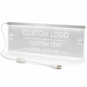 Panneau LED triangulaire en acrylique rétroéclairé, vente en gros d'usine, plaque de présentation de logo de bureau, design personnalisé haut de gamme pour l'image de marque des comptoirs de vente au détail - Product Image 1