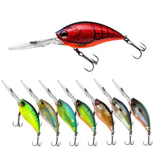 Esche da Pesca All'Ingrosso 70mm 75mm Crankbait <span class=keywords><strong>per</strong></span> Immersione Profonda Esca Galleggiante Pesca Esca <span class=keywords><strong>per</strong></span> <span class=keywords><strong>Spigola</strong></span> Marina Esca Artificiale Rigida Cb033 - Product Image 1