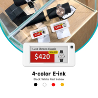 STag29Q Etiqueta Electrónica de Precio ESL de 2.9 Pulgadas y 4 Colores, BLE5.0, Pantalla de Tinta Electrónica, Certificación CE, RoHS, FCC, para Comercio Minorista, Supermercados y Tiendas Inteligentes