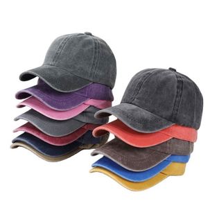 Casquettes de baseball ajustées unisexes 6 panneaux lavées multicolores de qualité supérieure en stock et prêtes à être expédiées - Product Image 1