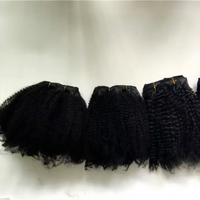Meilleure Qualité Afro Crépus Armure de Cheveux Humains 4A 4B 4C Remy Cheveux Vierge Brésilienne Afro Bouclés Bundle en Texture Noire Naturelle