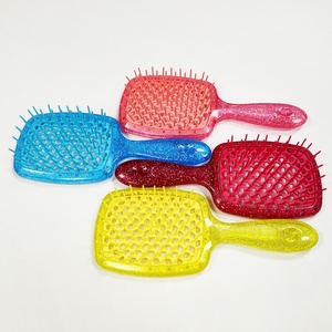 Logo personalizzato districante Set di pennelli per capelli ricci, distangler spazzola per capelli con addominali in Nylon spazzolino per Shampoo massaggiatore per cuoio capelluto con scatola - Product Image 6