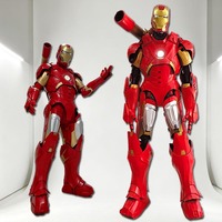 Rotes Roboter-EVA-Leuchtkostüm für Erwachsene Stelzenläufer Halloween-Outfit