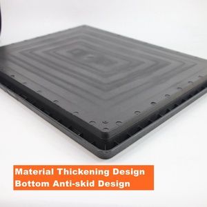 Caixa de Areia para Cães, Bandeja de Treinamento Sanitário com Tapete de Grama Artificial de Plástico, Acessórios para Sanitário Interno e Externo para Filhotes - Product Image 5