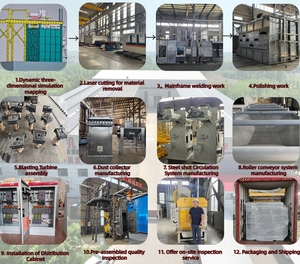 Heavy Duty Automatic Roller Conveyor Blasting Machine Engine Motor Gearbox Structural Steel Profiles Sa 2.5 Surface High-Volume - Product Image 6