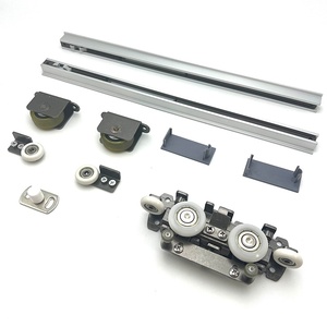 Poulie de <span class=keywords><strong>porte</strong></span> <span class=keywords><strong>coulissante</strong></span> en acier au carbone moderne, simple et durable, fonctionnement silencieux, amortisseur puissant, <span class=keywords><strong>rail</strong></span> invisible pour salle de bain et cuisine, facile à installer - Product Image 1