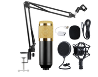 Microphone studio Bm800 avec carte son V8 Microphone karaoké Bm 800 pour carte son d'ordinateur