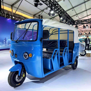 Triciclo Eléctrico de Pasajeros 48V 501-800W, Carrocería Abierta, 3 Asientos, Acero Azul, 80km/h, Frenos de Disco Delanteros, Autonomía de 70-90km - Product Image 1