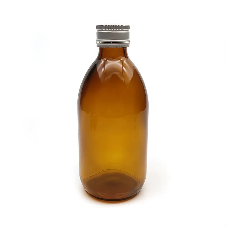 Durable pill capsule amber glass bottle syrup 250 ml