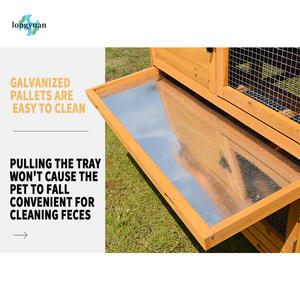 Grand clapier et <span class=keywords><strong>cage</strong></span> à lapins personnalisés en bois bon marché faits à la main pour la reproduction et les animaux de compagnie - Product Image 6