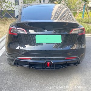 Fabrika doğrudan satış ABS tarzı karbon Fiber arka difüzör dudak Tesla modeli Y için uygun - Product Image 2