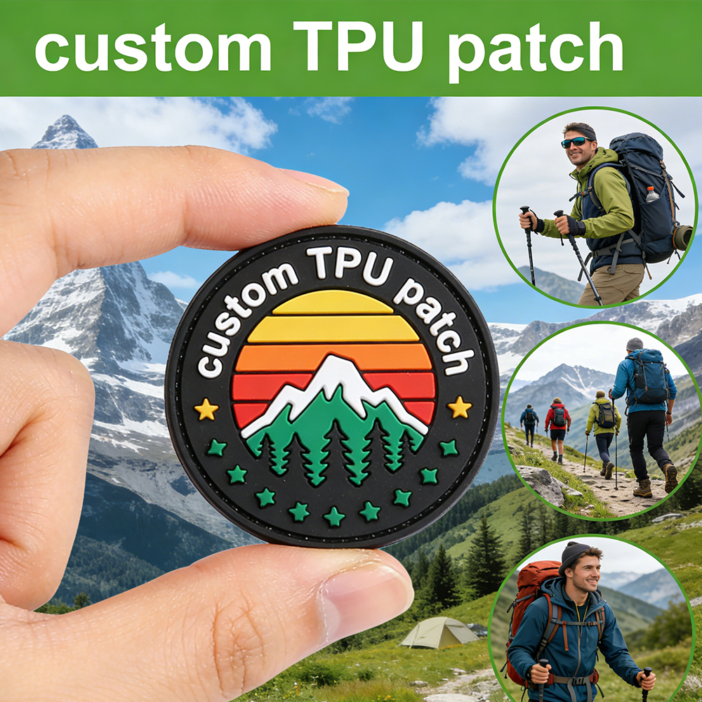 Custom Tpu Patches Iron On Heat Transfer Plating Custom Embossed Brand 3D Tpu Logo Label For Clothing Hats