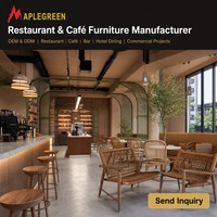 Ensemble de meubles de restaurant de style industriel, banquettes en métal, table à manger, chaise, café moderne, café, hôtel, bar
