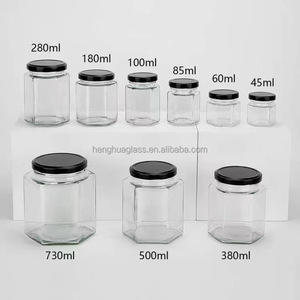 Thực Phẩm Cấp 100Ml 240Ml 350Ml 500Ml 730Ml 1000Ml Dưa Mứt Mật Ong Dầu Dừa Lọ Thủy Tinh Container Với Kim Loại Nắp - Product Image 6