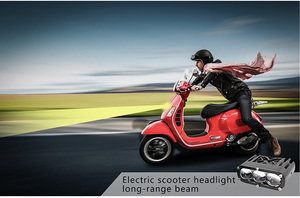 Đèn pha trước xe máy IDISON GS3 3 mắt lưới, công suất cao 65W, 6000K 3000K, thấu kính Bi-led Projector dành cho Ô tô, SUV, Xe tải, Off-road - Product Image 6