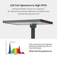 Kit de système de culture intérieure hydroponique plante avec LED hauteur réglable élèvent la lumière décoration de bureau à domicile petit jardin intérieur