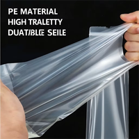 Sac en plastique PE pour supermarché et restaurant, avec logo personnalisé, pour l'emballage et le transport de courses en magasin d'alimentation, type sac T-shirt