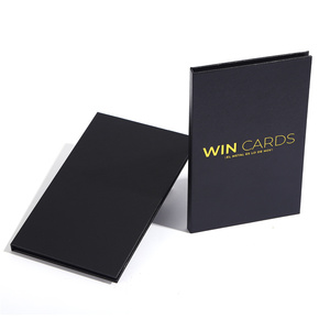 Двухсторонняя упаковка для кредитных карт с логотипом и <span class=keywords><strong>2</strong></span> слотами, бумажная коробка, NFC карта, металлическая VIP визитница, Подарочная коробка под заказ - Product Image 3