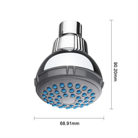 Kepala Shower Kamar Mandi Plastik ABS Chrome dengan Nozel Lembut Cocok untuk Penggunaan Teknik