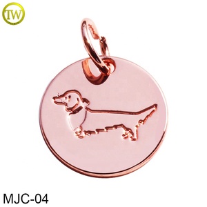 Collier de forme ovale avec breloques en métal gravées du logo, pendentif personnalisé en argent avec <span class=keywords><strong>lettre</strong></span>, étiquettes de marque en alliage métallique pour bracelets - Product Image 5