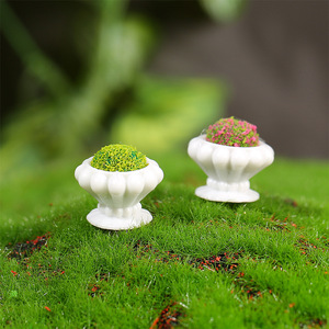 Doiihouse - Modèle de plante miniature, pot de fleurs en résine, paysage de jardin, décoration de bonsaï, accessoires pour maison de poupée - Product Image 3