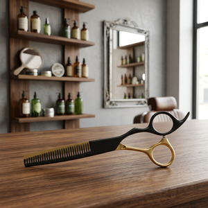 Professional 6" Rainbow Pet Hair Scissors Set 420c Stainless Steel Long Handle Right-Handed Sharp Tip Adjustable Styling Tools - Product Image 1